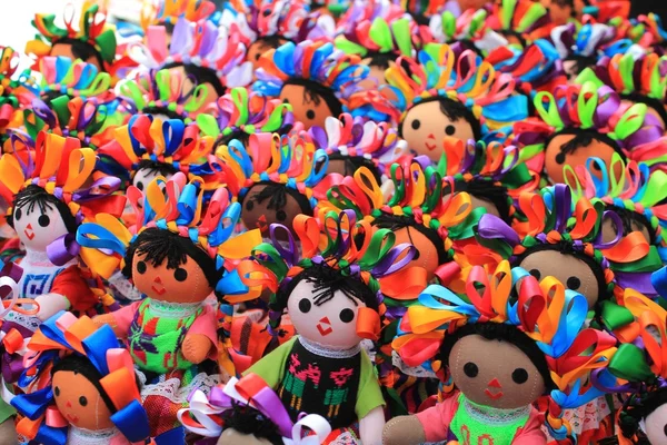 Dolls at Mexican craft market