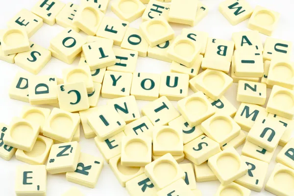 You concept scrabble letters — Stock Photo #27131789