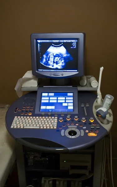 Ultrasound medical device in operation.