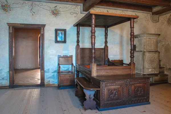 Bedroom in the Chillon Castle.
