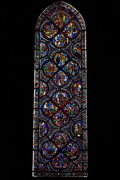 Old testament window of Chartres cathedral, France