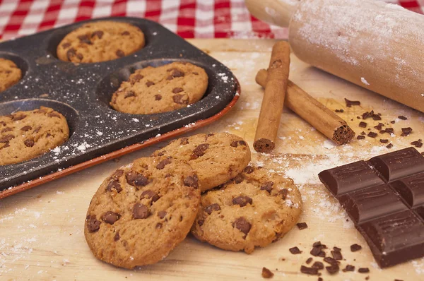 Cookies on a baking tray