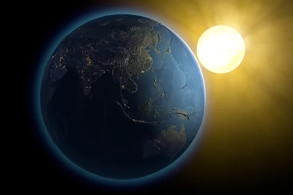 World Earth space sun,
