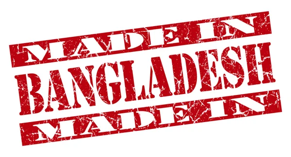 Made in Bangladesh grunge red stamp