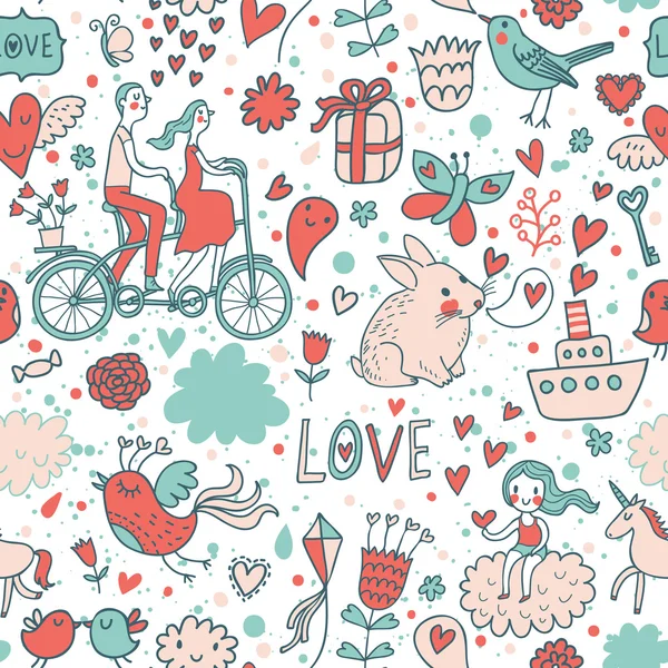 Romantic seamless pattern in stylish colors. Ideal pattern for wedding design. Seamless pattern can be used for wallpapers, pattern fills, web page backgrounds, surface textures.