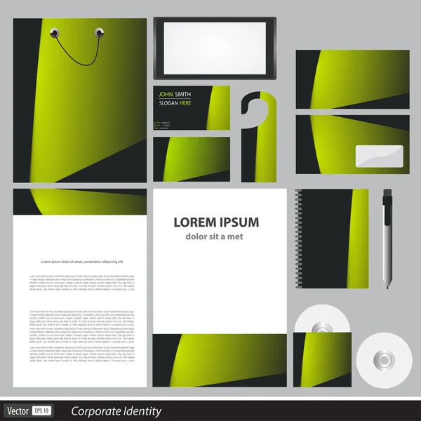 Vector corporate identity for business