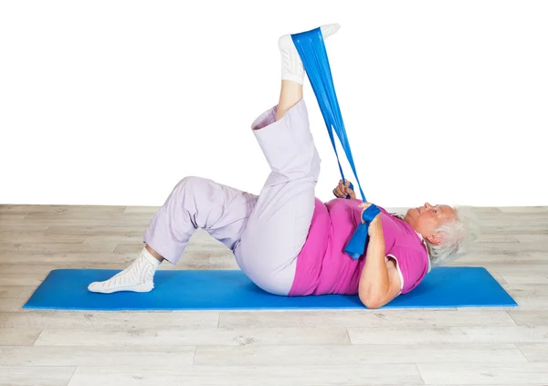 Senior woman exercising for mobility
