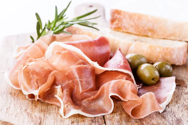 Ham with olives