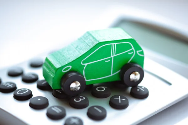 Toy car and calculator