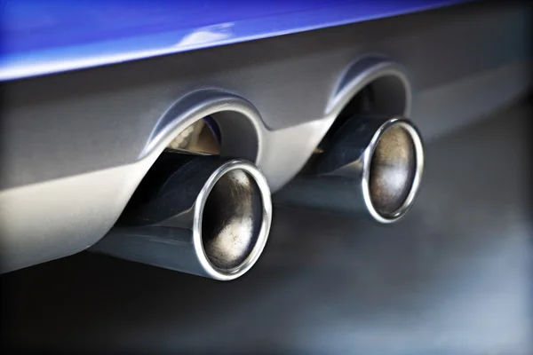 Exhaust pipe pollution — Stock Photo #24507537