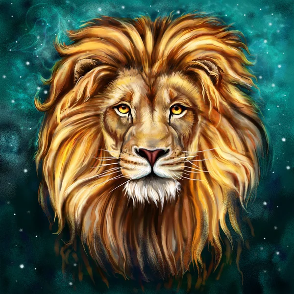 Dipinto di Gesù con un leone, il bellissimo sfondo ...