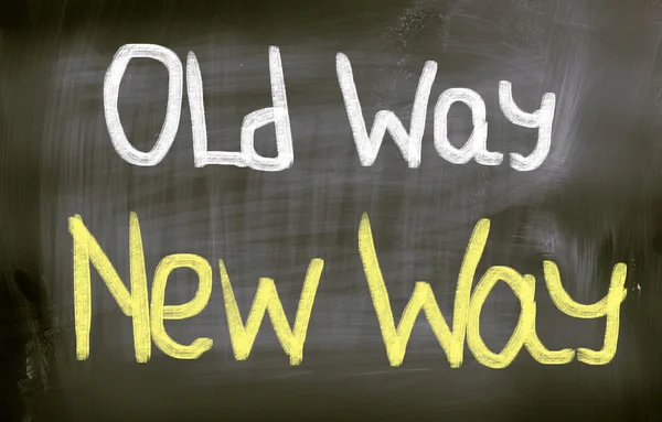 Old Way New Way Concept