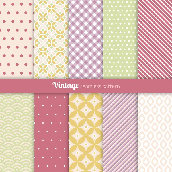 Seamless patterns Vintage style