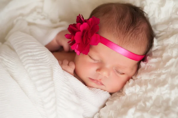 Portrait of a Beautiful Newborn Baby Girl