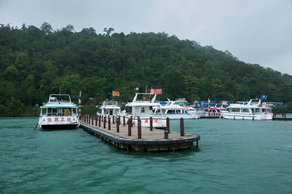 Sun Moon Lake in Nantou County, Taiwan yacht Ferry Terminal