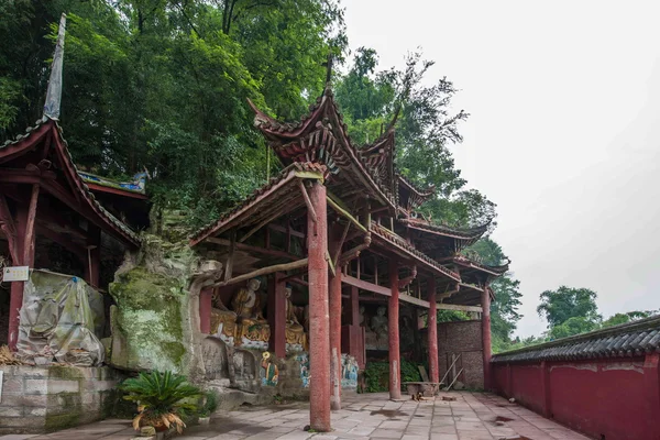 Anyue County, Sichuan Province in the Northern Song Dynasty Peacock cave temple created three Buddha Cave, Cave Buddha Guanyin Sutra niches