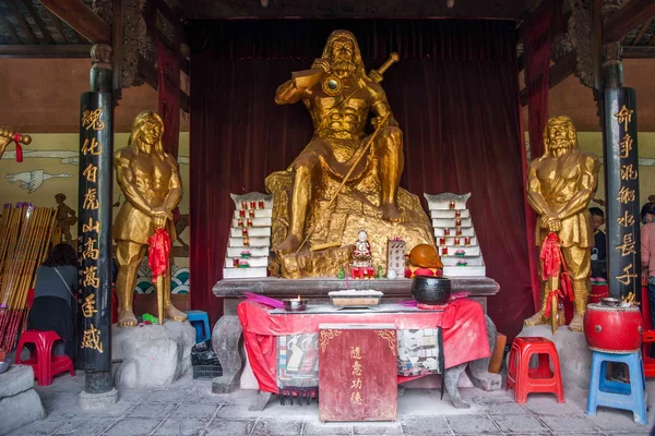 Hubei Enshi Tujia Temple City, Lin Jun ancestor of Pakistani Works with statues