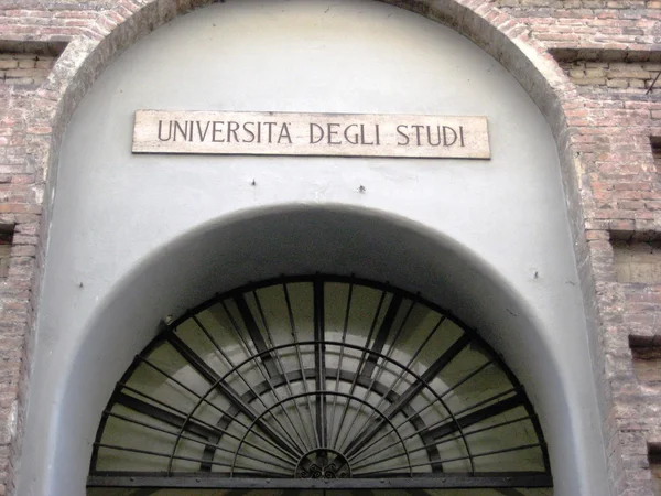 University of Parma - one of the oldest universities in the world, the main building, a conference room, an auditorium, parking for bikes, sculpture