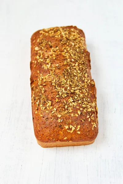 Homemade diet bread with bran and flax seed