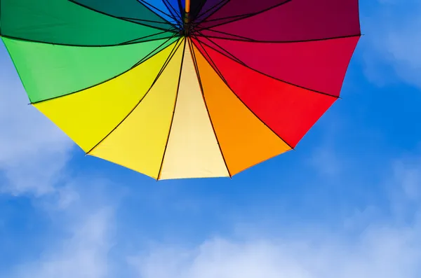Rainbow umbrella's background