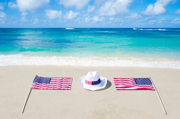 American holidays background with hat