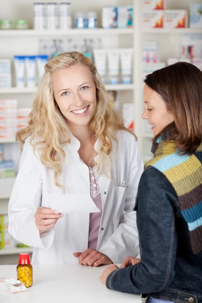 Customer With Flu In Pharmacy