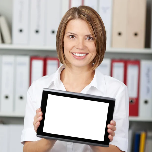 Woman with tablet