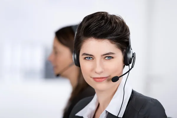 Customer Service Executive Wearing Headset