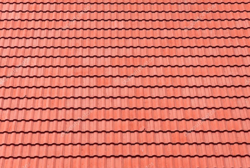 Techo de tejas rojas de fondo — Foto de stock © casanowe1 #34853973