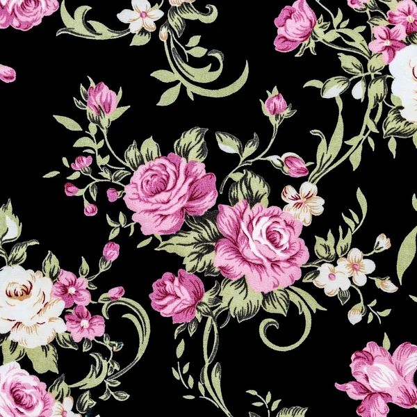 Rose Fabric background, Fragment of colorful retro tapestry text