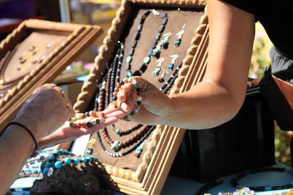 Market with jewels