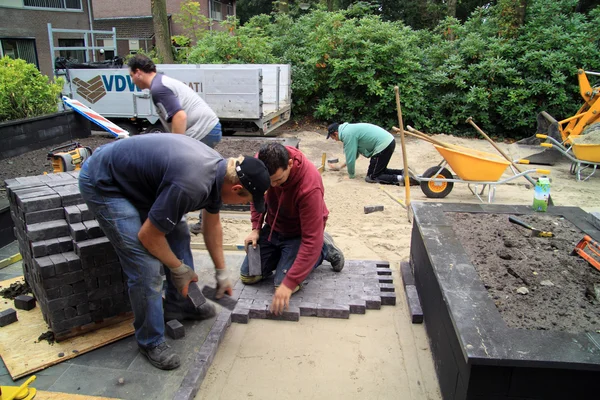 Construction of the garden