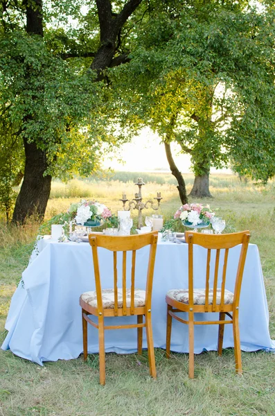 Wedding table for two
