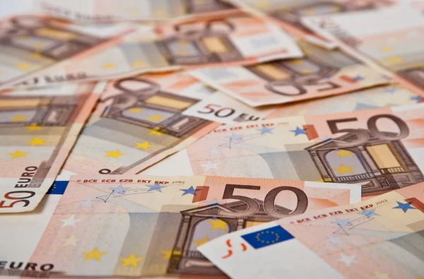 Euro Banknotes background of 50 euros