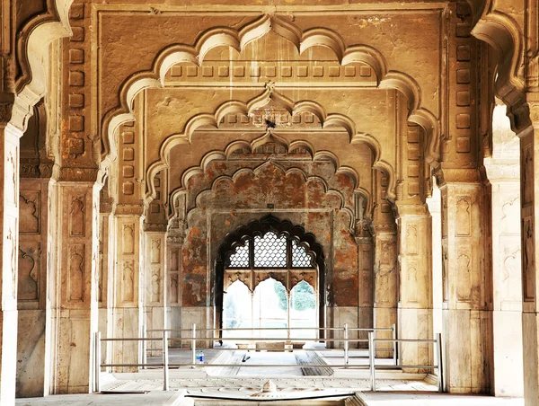 Architectural detail of Lal Qila - Red Fort in Delhi, India
