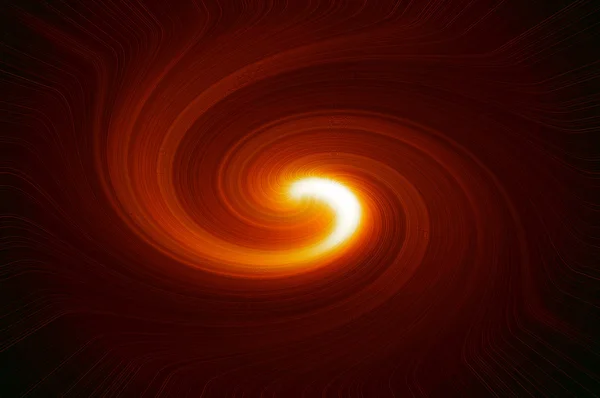 Swirling star - fiery orange.