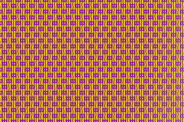 Intertwined grid - openwork purple and golden weaving.