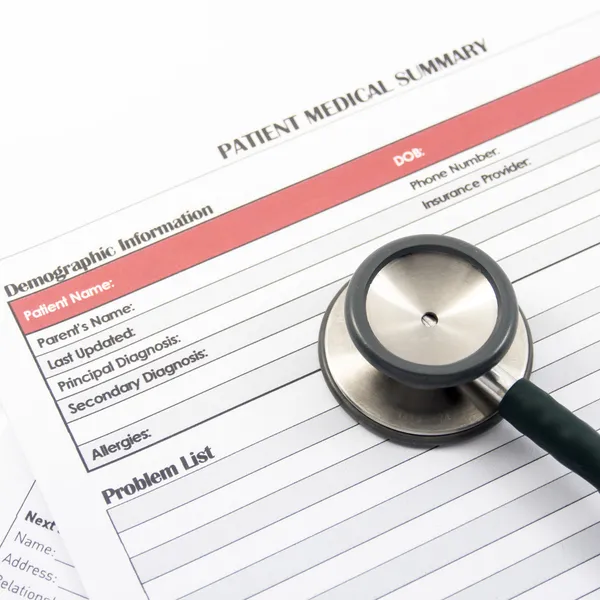 Medical Form, document, stethoscope