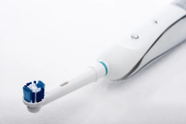 Electric Toothbrush Against White Background