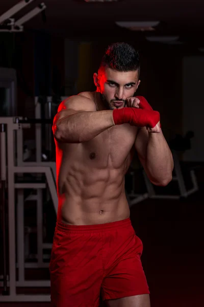 Strong Muscular Mixed Martial Arts Fighter