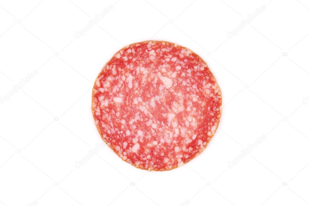 Plakje salami — Stockfoto 45663141