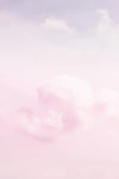 Fragment of pink cloud and sky