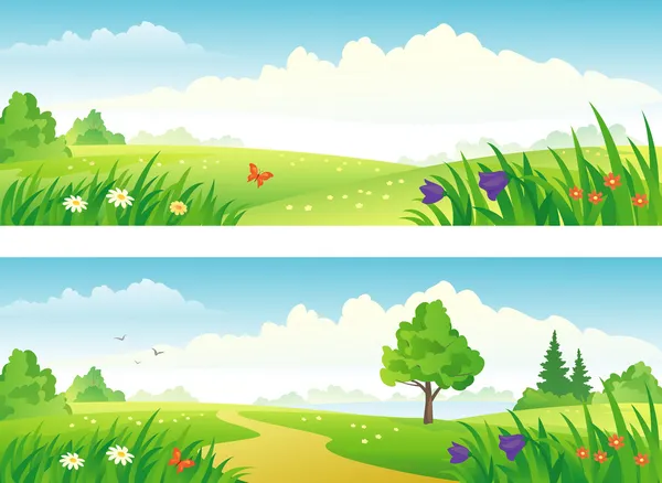 Landscape banners