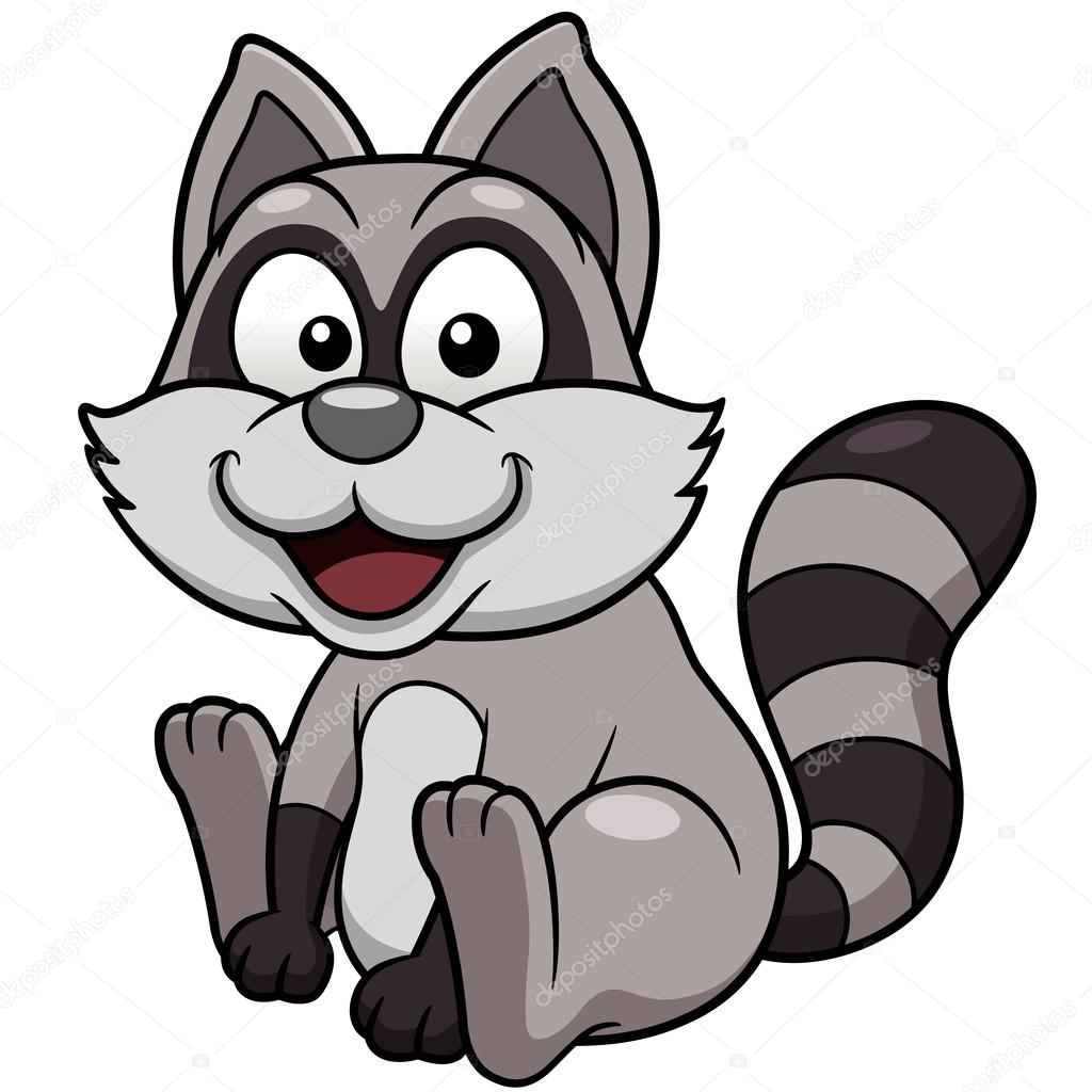 free cartoon raccoon clipart - photo #50