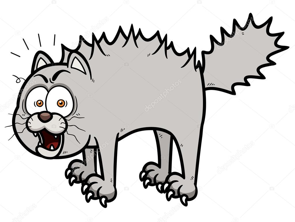clipart of scared cat - photo #31