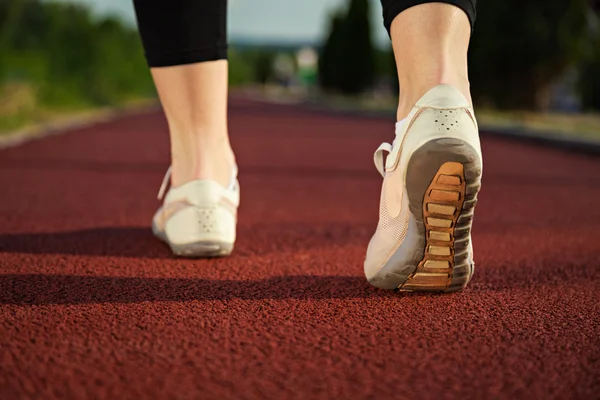 Female Fitness Shoes During Training