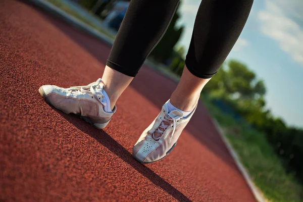 Female Fitness Shoes During Training