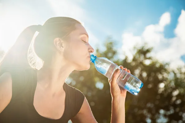 Woman Dinking Water