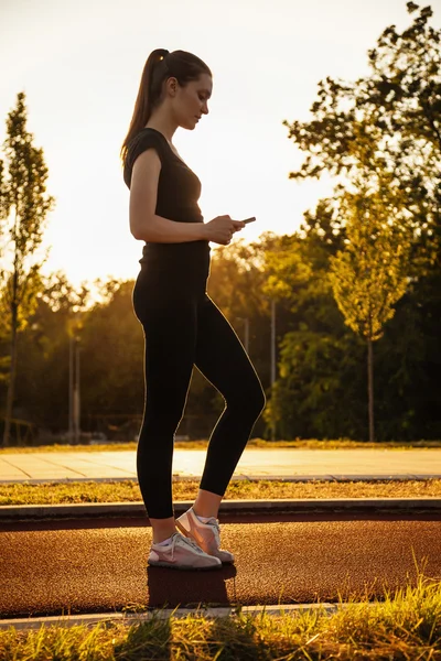 Woman  On Jogging Track