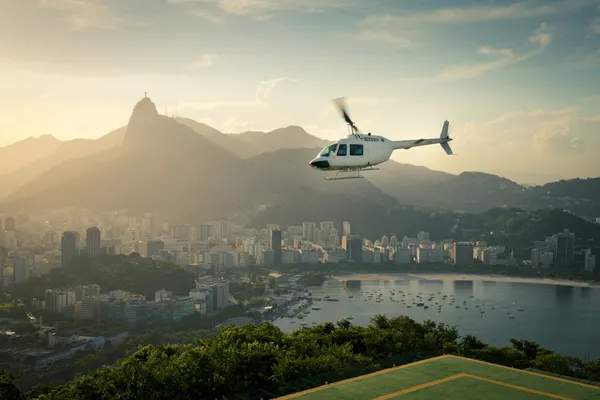 Helicopter over Rio de Janeiro